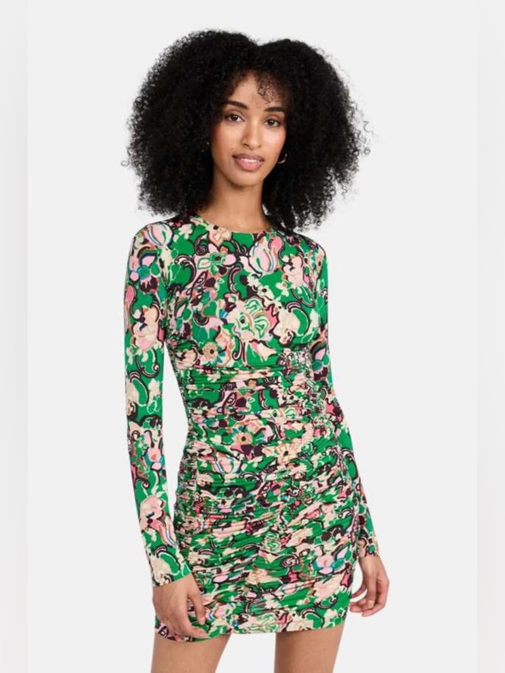 A.L.C. Kiki Dress in Emerald Multi